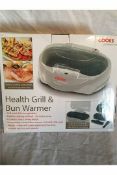 Cooks Professional Premium Health Grill with Bun Warmer_ Unclaimed_ Unchecked_NO VAT ON THIS