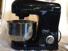 D5523 –  Cooks Professional Black Stand Mixer -  RRP £199.99 _With 800 watts of power, six speed