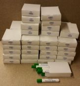 500 Green PERMANENT MARKERS Dormy Branded, CHISEL TIP, 50 packs, each pack contains 10 markers,