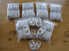 137 x Iphone 5/6 charging lightning cables.