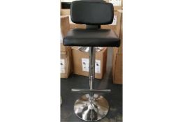 4x MILAN BAR STOOL BROWN
