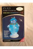9 '' LED Water snowman - Customer return_Boxed_Unchecked. NO VAT ON THIS ITEM__ DELIVERY ONLY