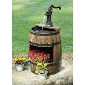 BARREL FOUNTAIN PLANTER