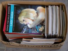 Large qty of music books and sheet music. Ex music shop stock