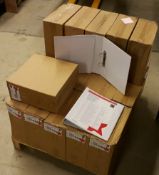 20 Boxes of PRESENTATION RING BINDERS White, 38mm Spine, 2 Rings, Each box contains 5 Ring