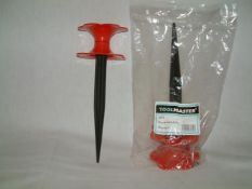 1x Pallet (1800pcs). Toolmaster Hose & Cable Guide Z673. Tough Plastic, 190mm Spike, 50mm Guide.