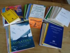 Large qty of music books and sheet music. Ex music shop stock