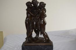 Bronze Three Graces Heavy 15