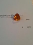 Natural citrine quartz approximate weight of 18.15 ct