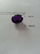 Natural amethyst, approximate weight of 17.92 ct, clarity is eye clean