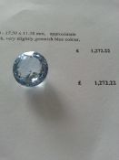 Natural aquamarine, approximate weight of 18 96 ct