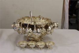 A rare George II style, Hand chase Punch bowl, with an amazing 22 Cups.
An amazing Rare George II