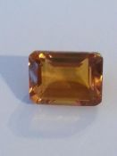 10.76 ct natural citrine quartz eye clean clarity