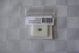0.32 ct Unbelievable Oval Cut (5 x 3 mm) Un-Heated Genuine Colombian Emerald Gemstone.