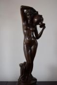 Bronze Nude Erotic Lady With Erne 18