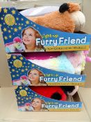 12 x Light-Up Furry Friend. Cuddle up night light that projects and illuminate! Ideal bed time night
