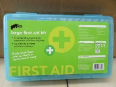 1 x Large Pallet to contain 360 x Large First Aid Kits. A comprehensive kit for treatment of minor