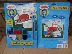 30 x Thomas & Friends Painting Fun Sets. Includes 4 Sheets, 6 Paints and 1 Paintbrush. Brand new and