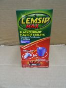 60 Packs of Lemsip Max Blackcurrant Flavour Tablets. Swallow or Dissolve. For Fever, Headaches, Body