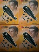 10 x Anda Hair Clipper Sets. (AD-811) INCLUDES CLIPPER, SCISSORS, COMB, VARIOUS SIZE CLIPPERS,