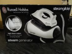 1 x Russell Hobbs Steam Glide Steam Generator Iron. High Steam Output for fast crease removal and