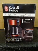 1 x Russell Hobbs Legacy Red Coffee Maker. Advanced brewing system, improved coffee extraction, 24