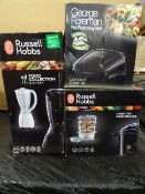 3 x Russell Hobbs Items to include: 1 x Russell Hobbs Three Tier Food Steamer, 1 x Russell Hobbs