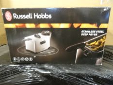 1 x Russell Hobbs Stainless Steel Deep Fat Fryer. Brushed stainless steel professional style deep