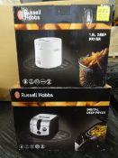 2 x Russell Hobbs Deep Fat Fryers to include: 1 x Russell Hobbs Digital Deep Fat Fryer and 1 x