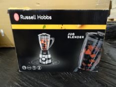1 x Russell Hobbs Jug Blender. Brushed Stainless Steel base with anti slip feet, cord storage in