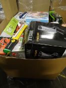 1 x Large Pallet Approx 4 foot high (R36) to contain a large quantity of various items: yale door