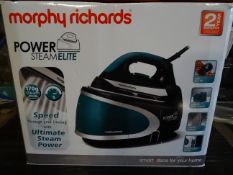 1 x Morphy Richards Power Steam Elite Steam Generating Iron. 170G Steam, Speed through ironing