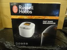 1 x Russell Hobbs Fast Bake Bread Maker. 3 traditional loaf size settings, choice of 12