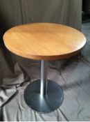 6 x SIDE TABLE, LIGHT TOP & STEEL LEG
73CM HIGH X 60DIAM