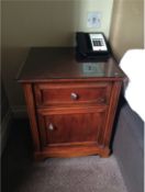 1 x BEDSIDE CABINET C. 60CM X 50CM X 50CM    MATCH LOT 10.