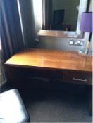 1 x SOLID WOOD DESK.SINGLE DRAW
75CM HIGH X 60CM DEEP X 120CM LONG