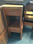 1 x CONTEMPORARY BEDSIDE CABINET
55CM HIGHX40CM DEEP X 45CM WIDE
MATCHING LOT 1