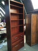 1 x TALL BOOKCASE & DRAW UNIT
95CM WIDE X 35CM DEEP X 240CM TALL