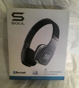 SOUL Volt SV3SLV Wireless Bluetooth Stereo
Headset Hi-Definition On-Ear Headphones with
Microphone -