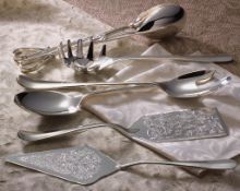 6PC Silver Plated Serving Set -STUNNING 6 PC SERVING SET SILVER PLATED
SERVING TOOLS_ BRAND NEW