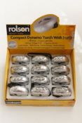 36 X Rolson 61704 3 LED Dyno Compact Torch - RRP £287.64
BRAND NEW – GREAT RE-SELLING OPPORTUNITY