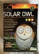 Garden Lighting solar OWL LED lights auto sensor 29cm Height
RRP £19.99 
Height 29cm approx
2 Bright