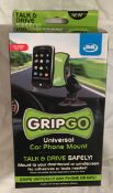 Grip Go- RRP £9.99 Each
Universal phone and GPS mount
Suction cup mounts to any windscreen or