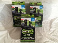 8 X Grip Go’s- RRP £9.99 Each
Universal phone and GPS mount
Suction cup mounts to any windscreen