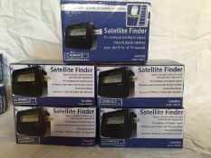 5 X DIGITAL LCD SATELLITE DISH SATFINDER TV SIGNAL METERS_ RRP £19.99 Each