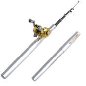 6 X Mini Pocket Aluminum Alloy Pen Fishing Rod Pole Reels_ Mini Pocket Pen Fishing Rod
Complete with