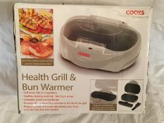 Cooks Professional Premium Health Grill with Bun Warmer_ Unclaimed_ Unchecked_NO VAT ON THIS