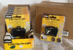 28 X Rolson 5 LED Clip On Light
- RRP £139.72
BRAND NEW – GREAT RE-SELLING OPPORTUNITY
• Super