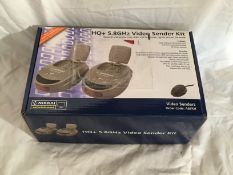 Nikkai 5.8GHz Phono Video Sender Kit__Send digital TV upstairs or to another room in your home