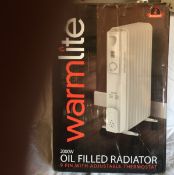 Warmlite Tall Oil Filled Radiator, 2000 Watt – RRP- £59.99
Adjustable thermostat with Timer
Overheat
